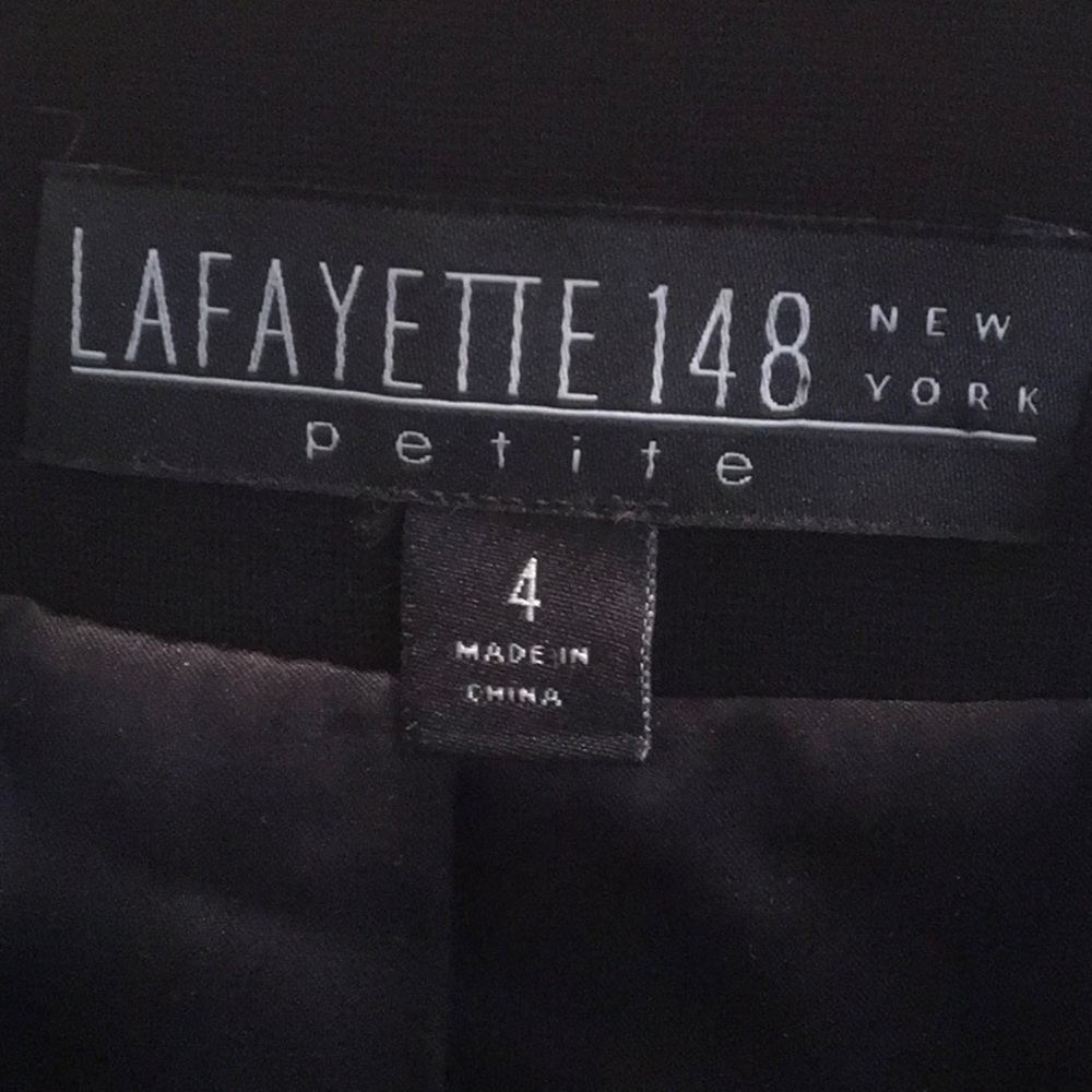 LAFAYETTE 148 NY Black KNIT BLAZER Chevron 4P - Picture 2 of 8